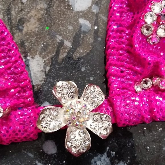 Small hot pink Competition Bikini - Picture 3 of 4